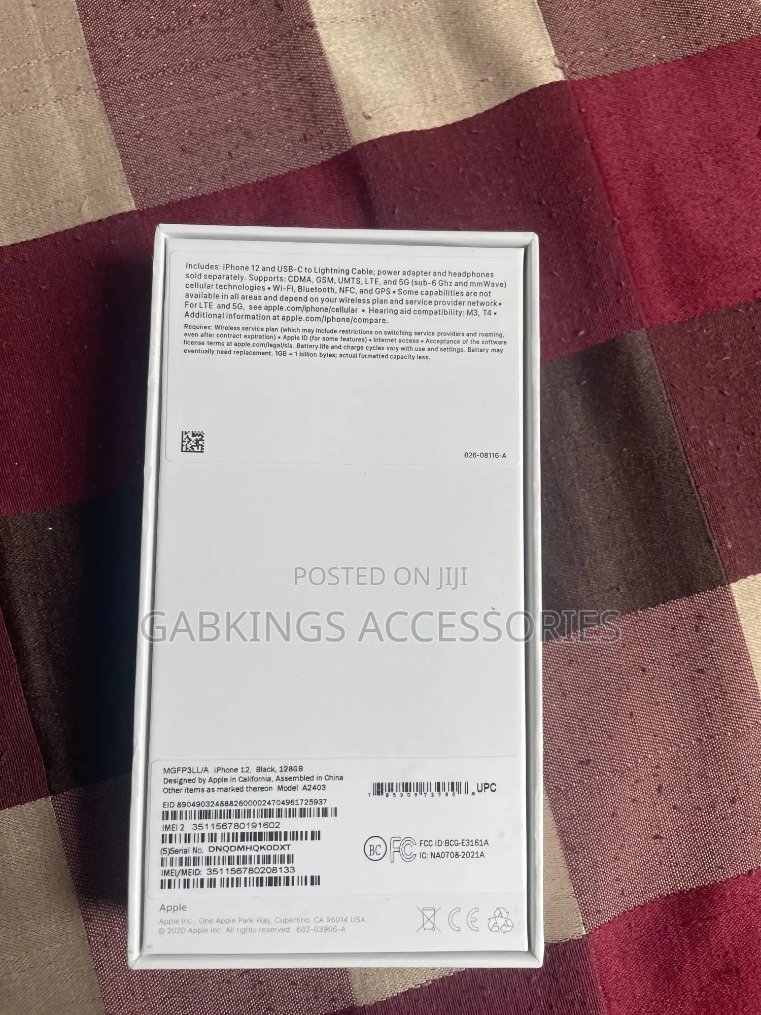 New Apple iPhone 12 128 GB Black