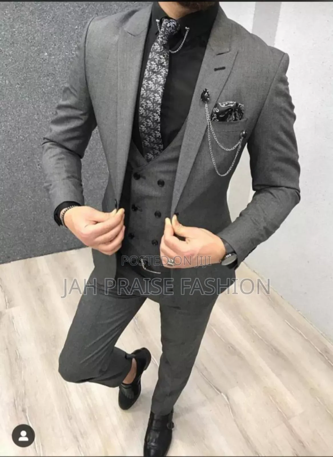 3 Pieces Plain Suit