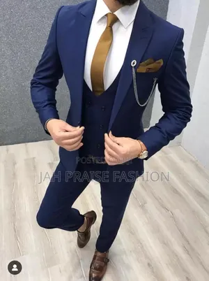 3 Pieces Plain Suit