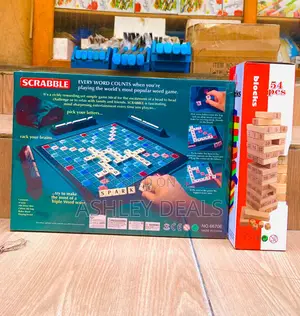 Scrabble and Jenga Game