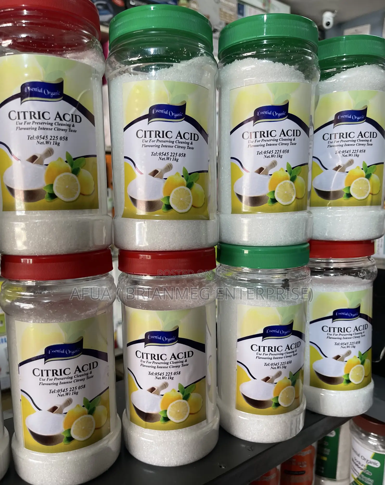 Citric Acid( Monohydrate)Food Grade 1kg to 25kg