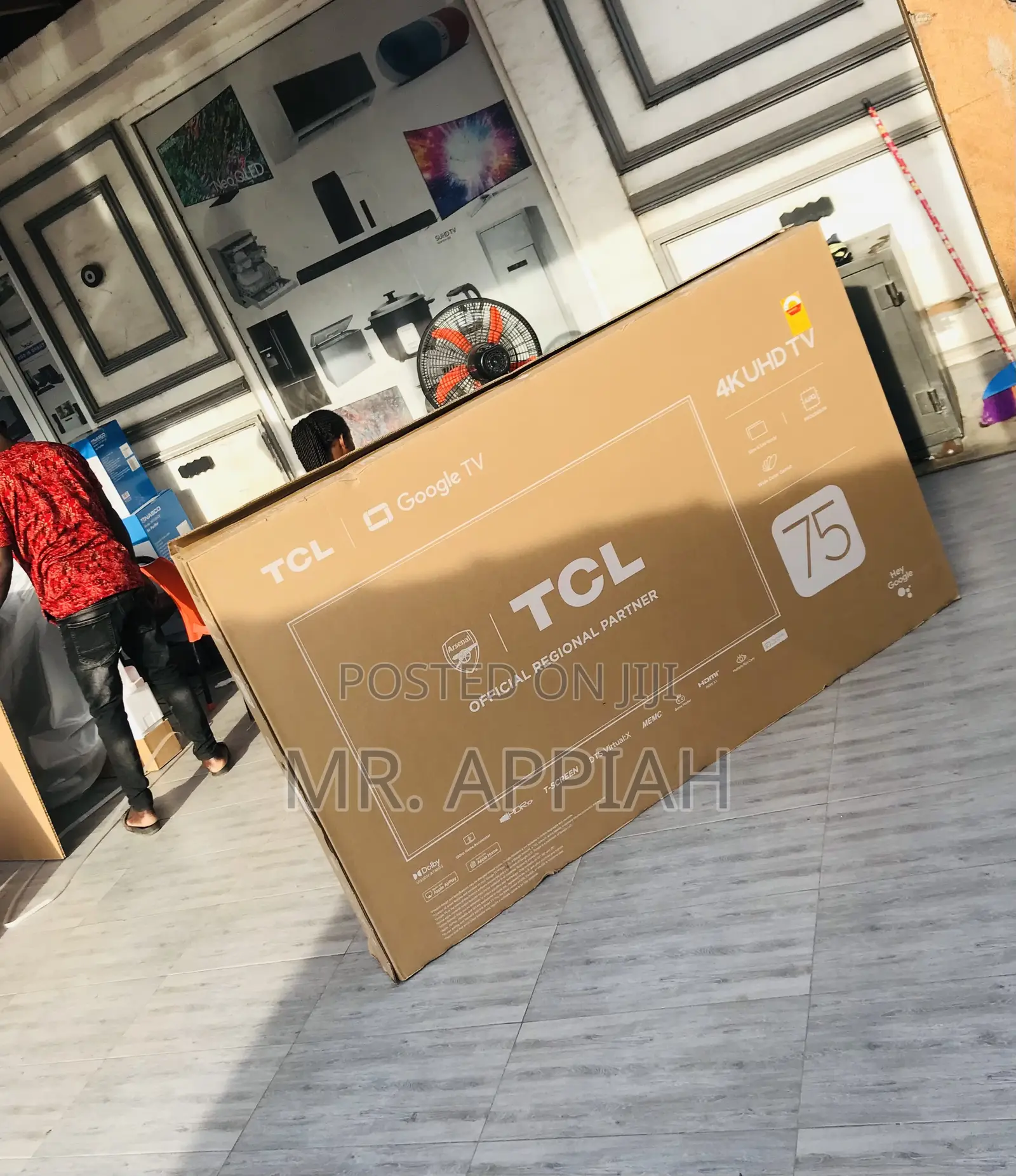 Order Classic TCL 75p755 75” Ultra Hd Smart Electric Tv.