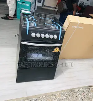 High Essential 4 Burner Gas Oven Black Volcano ~<