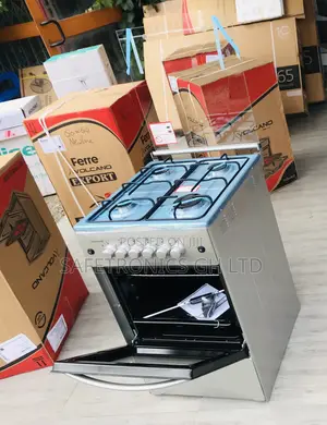 Neat Gray Volcano 4 Gas Burner Oven 50-50