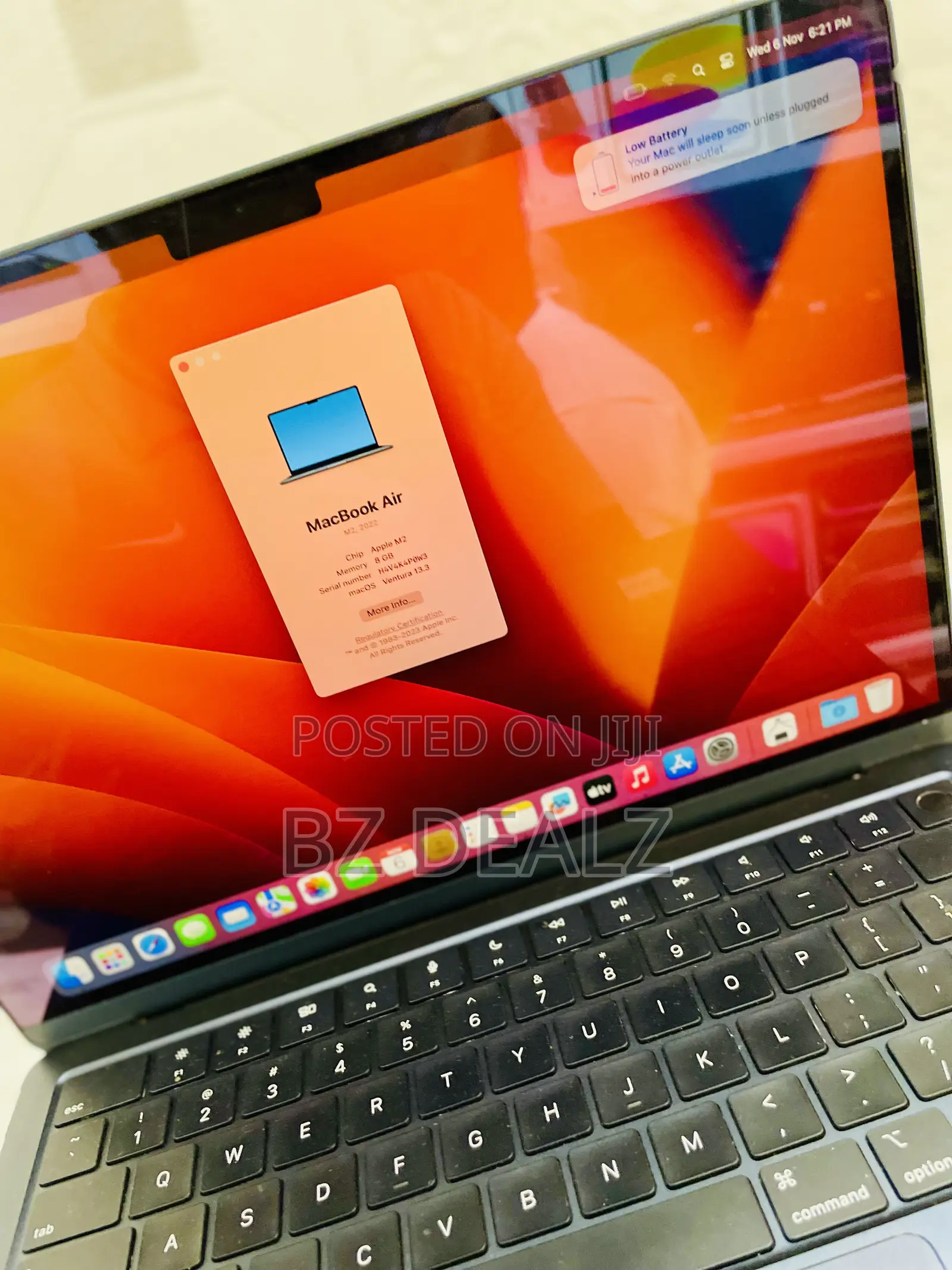 Laptop Apple MacBook Air 2022 M2 8GB Apple M2 SSD 256GB