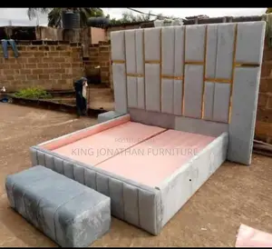 Classic King Size Bed Frame and Ottoman Available
