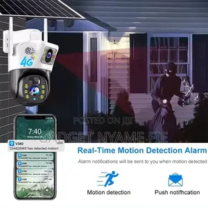 4G SIM Card Solar Powered CCTV Camera