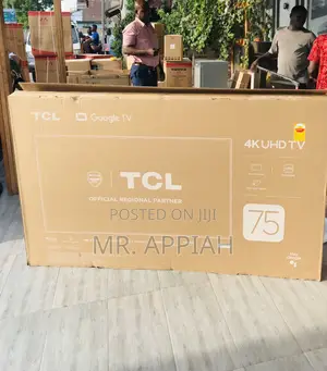 Sealed in Box TCL 75p755 75” Ultra Hd Google Television.