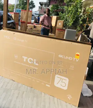 Sealed in Box TCL 75p755 75” Ultra Hd Google Television.