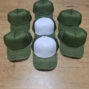 Two Tone Military Green Trucker Caps and Full Color Military