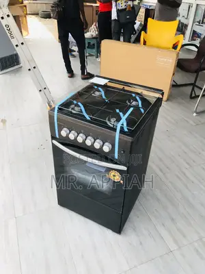 Unique Volcano 4 Gas Burner Auto Ignition(Black).