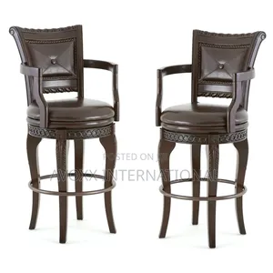 Steve Silver Antoinette PU Swivel Bar Chair, 2 Sets