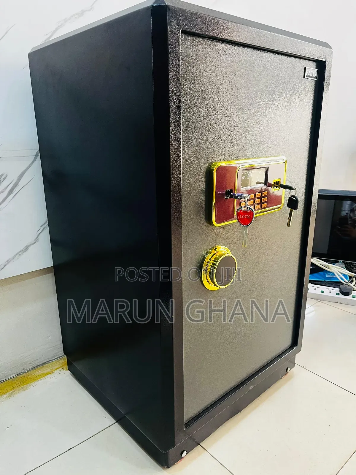 3d820 Fireproof Digital Money Safe Locker Box Alarm -110kg
