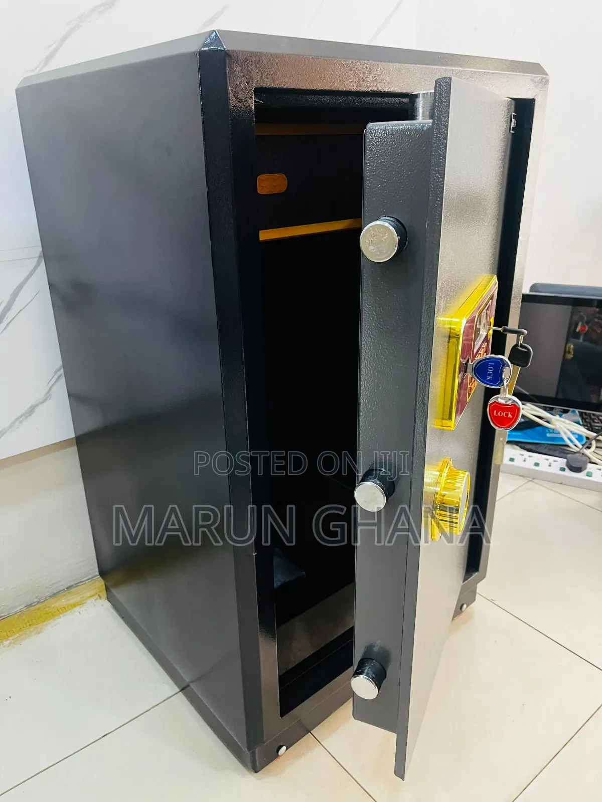 3d820 Fireproof Digital Money Safe Locker Box Alarm -110kg