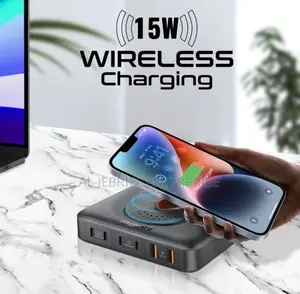 Ganfast 100W Promate Power Station + Wireless QC3.0 Charger