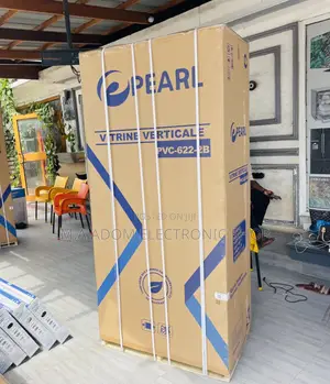 Original Pearl PVC-622 Double Door Display Fridge.