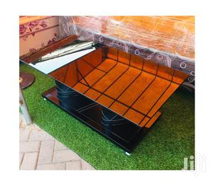 Center Table With Leather Frame Design