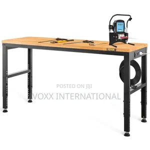 VEVOR Adjustable Oak Worktop Workbench M4820
