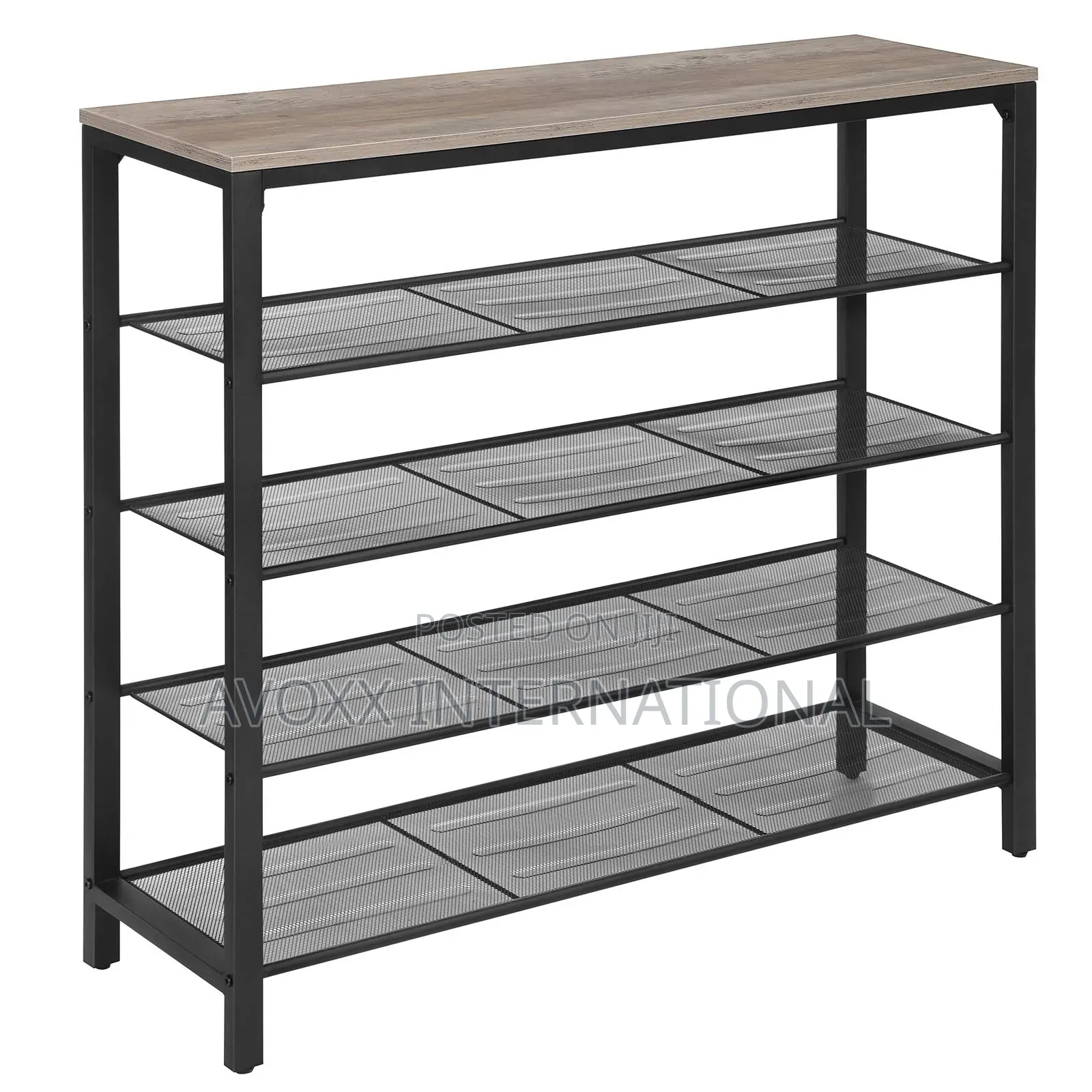 Vasagle Lbs015b02 Shoe Rack, Open Rack, Side Table, 5-tier