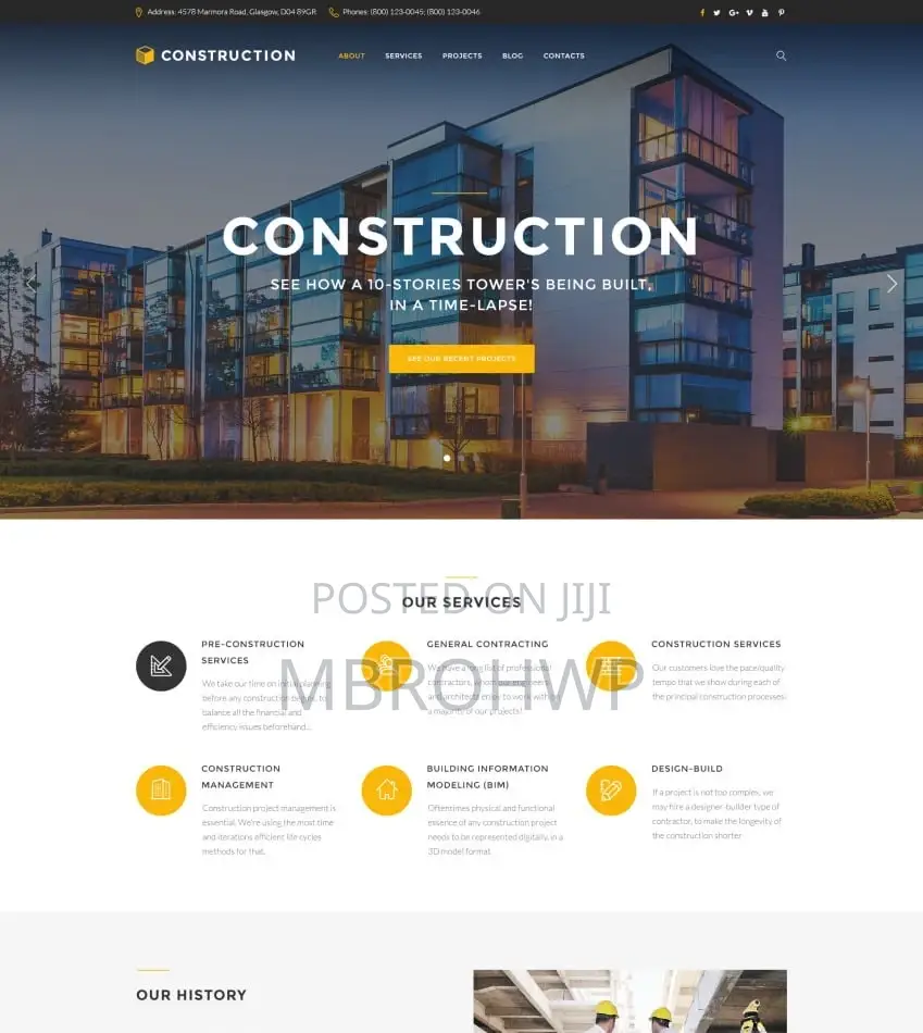 Get Website for Your Real Estate and Construction Company
