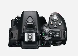 Top View Black Nikon D5300 DSLR CAMERA