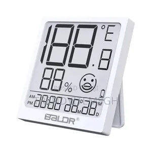 Indoor Hydrometer Thermometer With Current Time