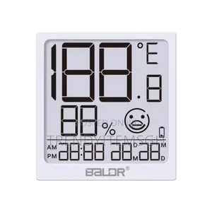 Indoor Hydrometer Thermometer With Current Time