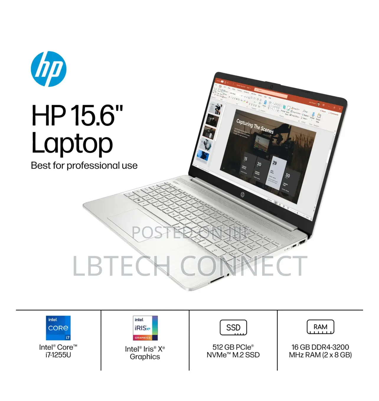 New Laptop HP 16GB Intel Core i7 SSD 512GB