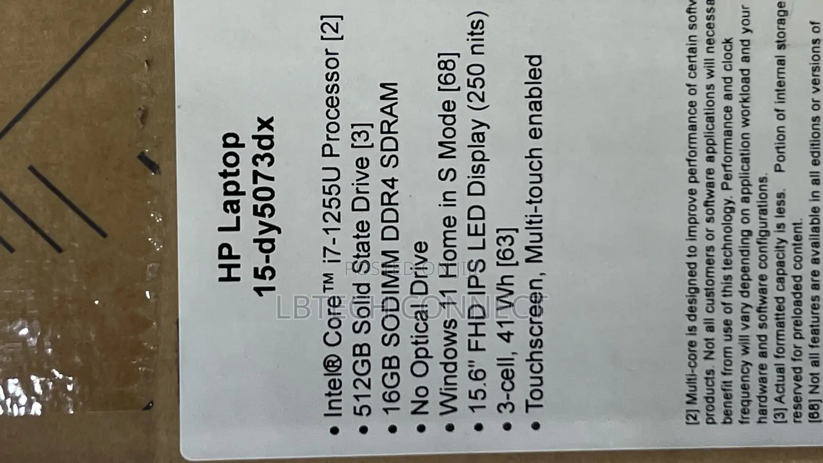 New Laptop HP 16GB Intel Core i7 SSD 512GB