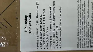 New Laptop HP 16GB Intel Core i7 SSD 512GB