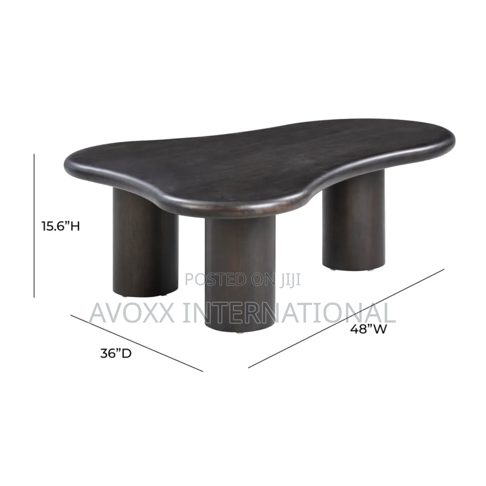 Gotham Acacia Coffee Table/ Onyx Black 
Tov-Oc54187