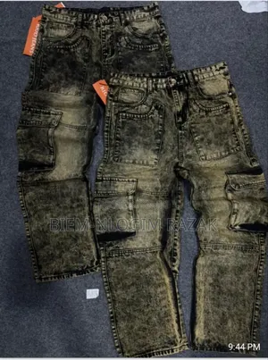 High Quality Thick N Heavy Cargo Baggy Jeans Available