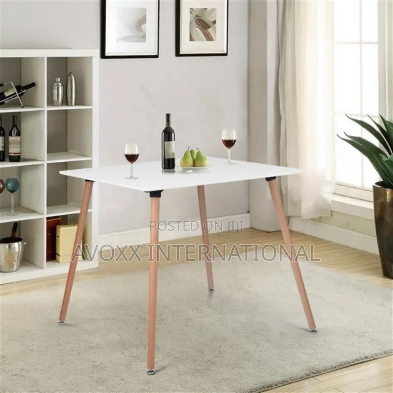 Rokrhomy Casa Rookie Square 31.5-in White Dining Table