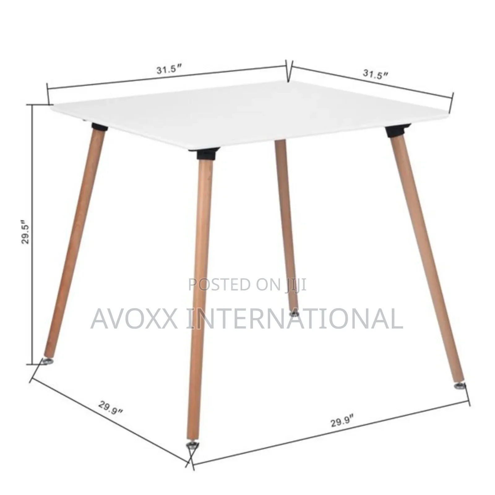 Rokrhomy Casa Rookie Square 31.5-in White Dining Table
