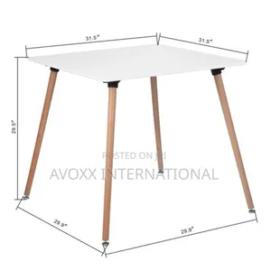 Rokrhomy Casa Rookie Square 31.5-in White Dining Table