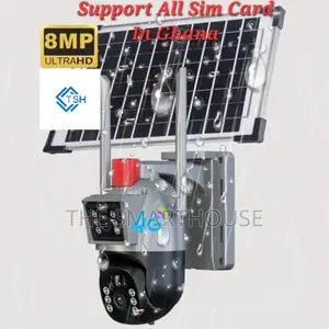 TSH 4g Solar Dual Lens CCTV (Support All Network in Ghana)