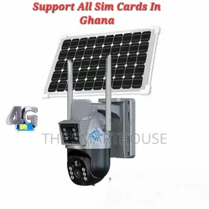 TSH 4g Solar Dual Lens CCTV (Support All Network in Ghana)