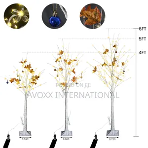 Lamerge 3-Piece LED Tree 4ft 5ft 6ft,Warm White Light