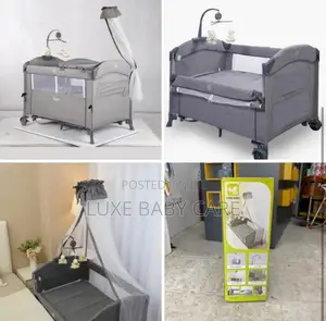 Baby Bed With Net and Play Center