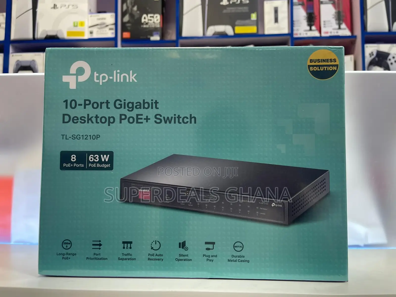 Tp-Link TL-SG1210P 10-Port Gigabit Switch POE+