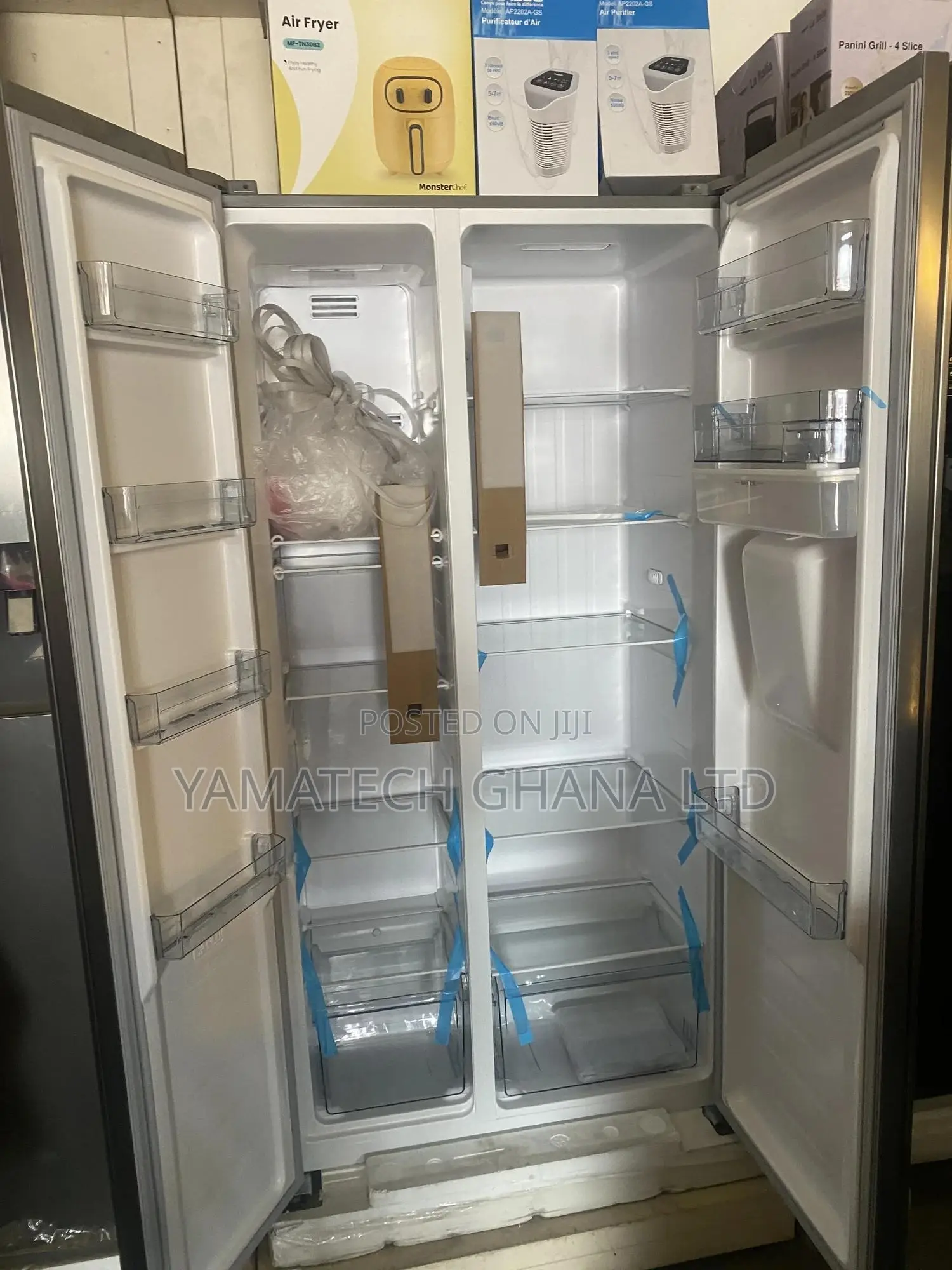 TCL Side by Side Fridge With Dispenser - 508litres-P520sbn