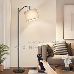 OUTON Arc Floor Lamp W/Remote Cont, LED Dimmable Modern Lamp
