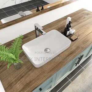 ALLY 12" Rectangular Drop-in Bathroom Sink ,Ceramic