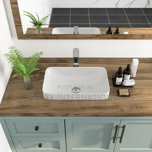 ALLY 12" Rectangular Drop-in Bathroom Sink ,Ceramic