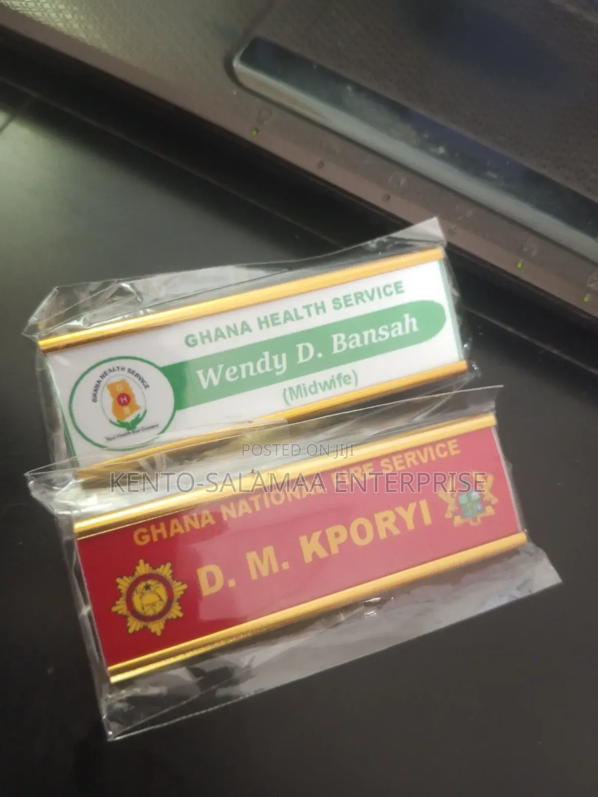 Metallic Name Tags