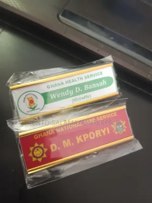 Metallic Name Tags