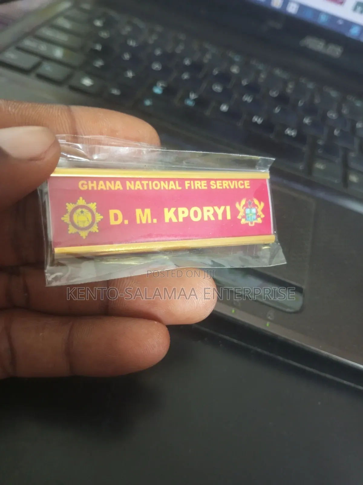 Metallic Name Tags