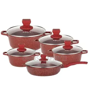 10pcs Kala Nonstick Cookware Set Induction Set Granite