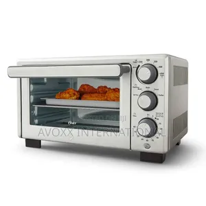 Oster Compact Countertop Oven With Air Fryer,Stainless Steel