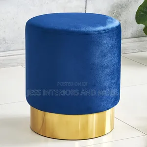 Velvet Ottoman